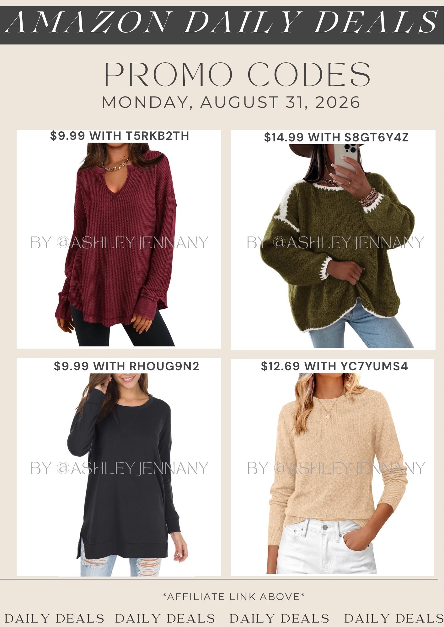 Amazon deals

#LTKMidsize #LTKU #LTKSeasonal