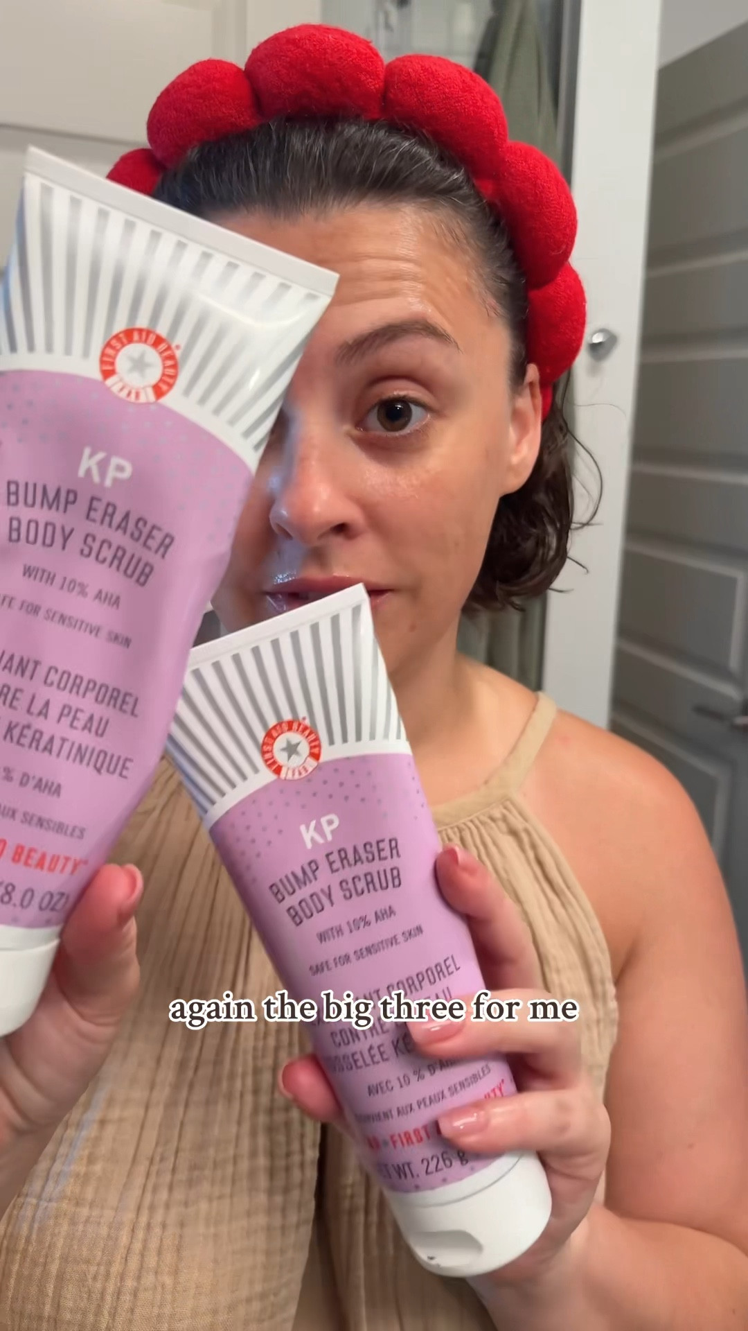 They told me my KP would disappear in my 30s... well, here we are 🙄 Sharing my go-to for over 5 years 🧴KP Bump Eraser Body Scrub from First Aid Beauty: fragrance-free, gentle & it works.

I've had keratosis pilaris since I was a kid, and while it hasn't magically vanished, I am sharing what actually helps me.

Two things that help me 💡 eating less processed junk + getting some sun on my skin (with SPF, of course)



#LTKFindsUnder50 #LTKActive #LTKBeauty