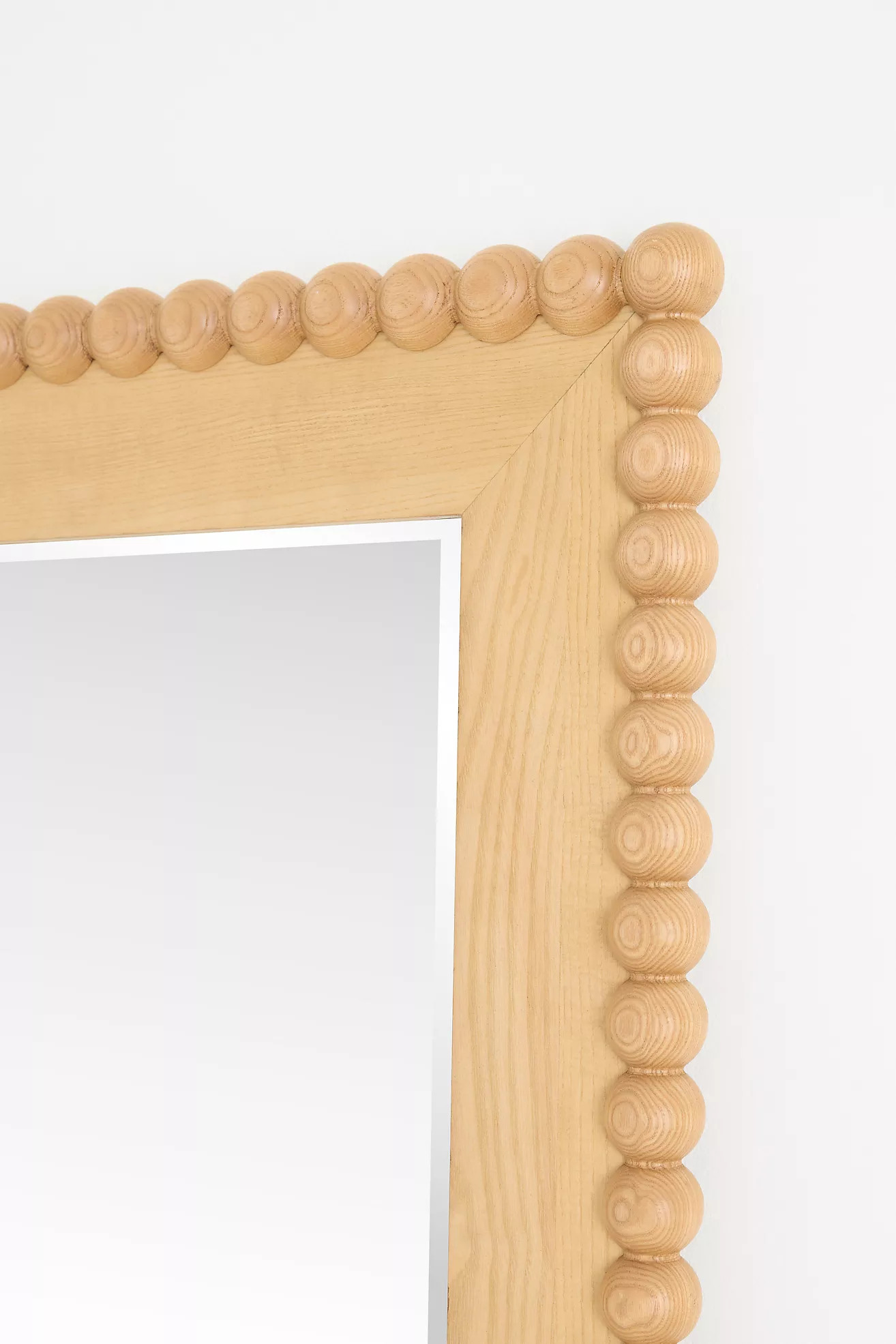 Pippa Wood Bobbin Rectangle Dressing Floor Mirror | Anthropologie (US)