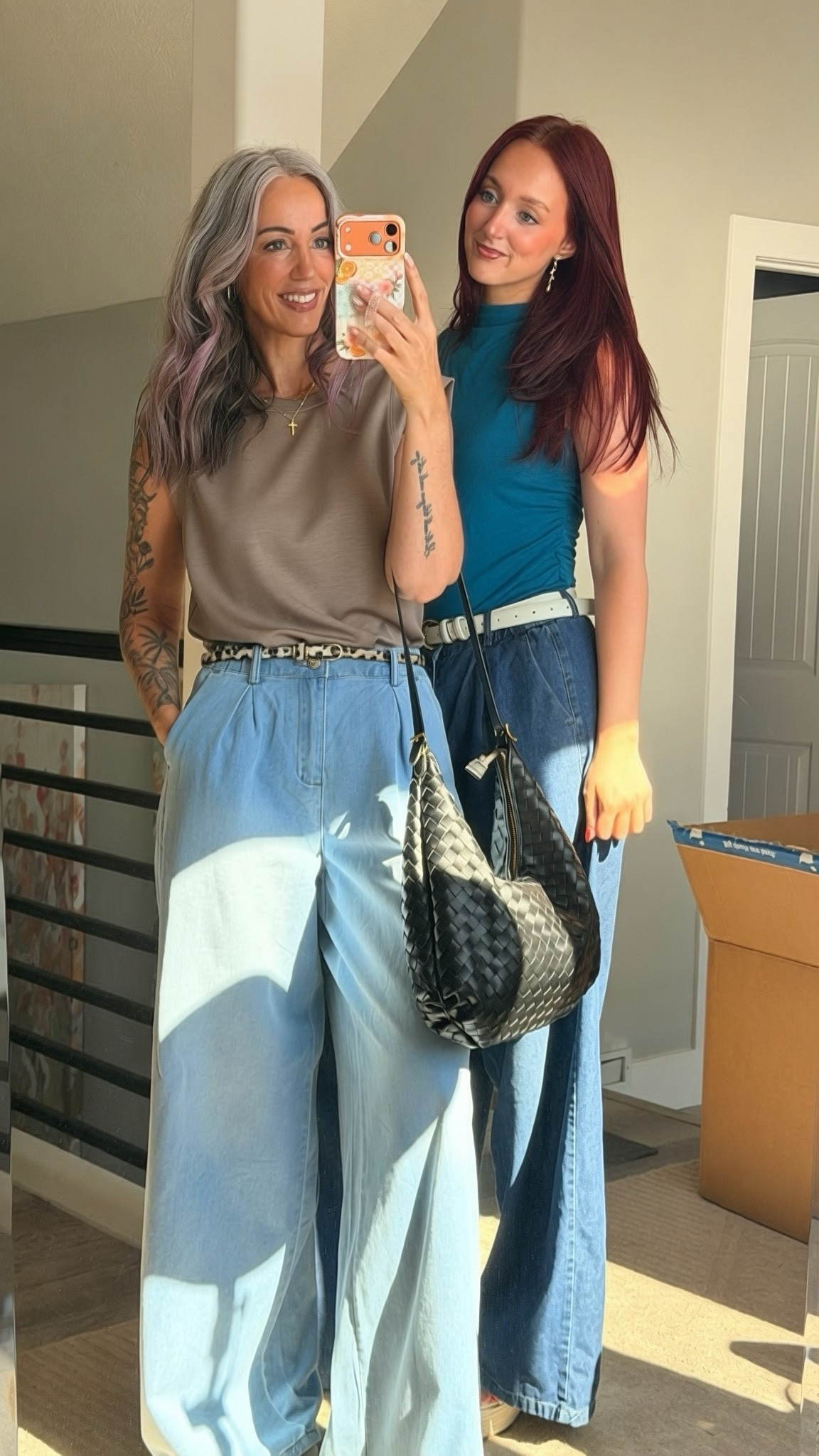 Church outfits! These pants are a fave for us both bc they come in inseam options! Aub is 5’9 in size M 33 inseam I’m 5’8 in size S 33 inseam (a little long for me in flats!)

#LTKOver40 #LTKTall