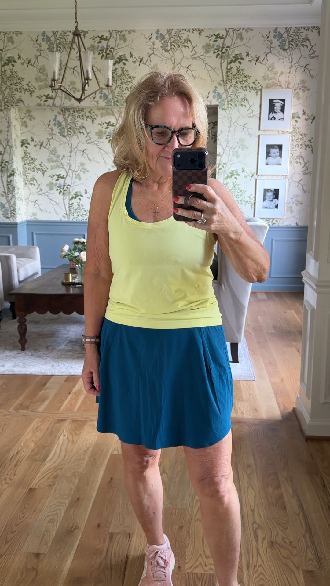 Tap the 🔔 and ❤️ this post so you don’t miss a thing! 
I sized up in both the skort and tank to a large. Loving the new activewear colors. 


#LTKActive #LTKOver40 #LTKmorningroutine