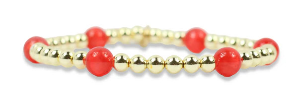 Lexi Stretch Bracelet - Firecracker | Bourbon and Boweties