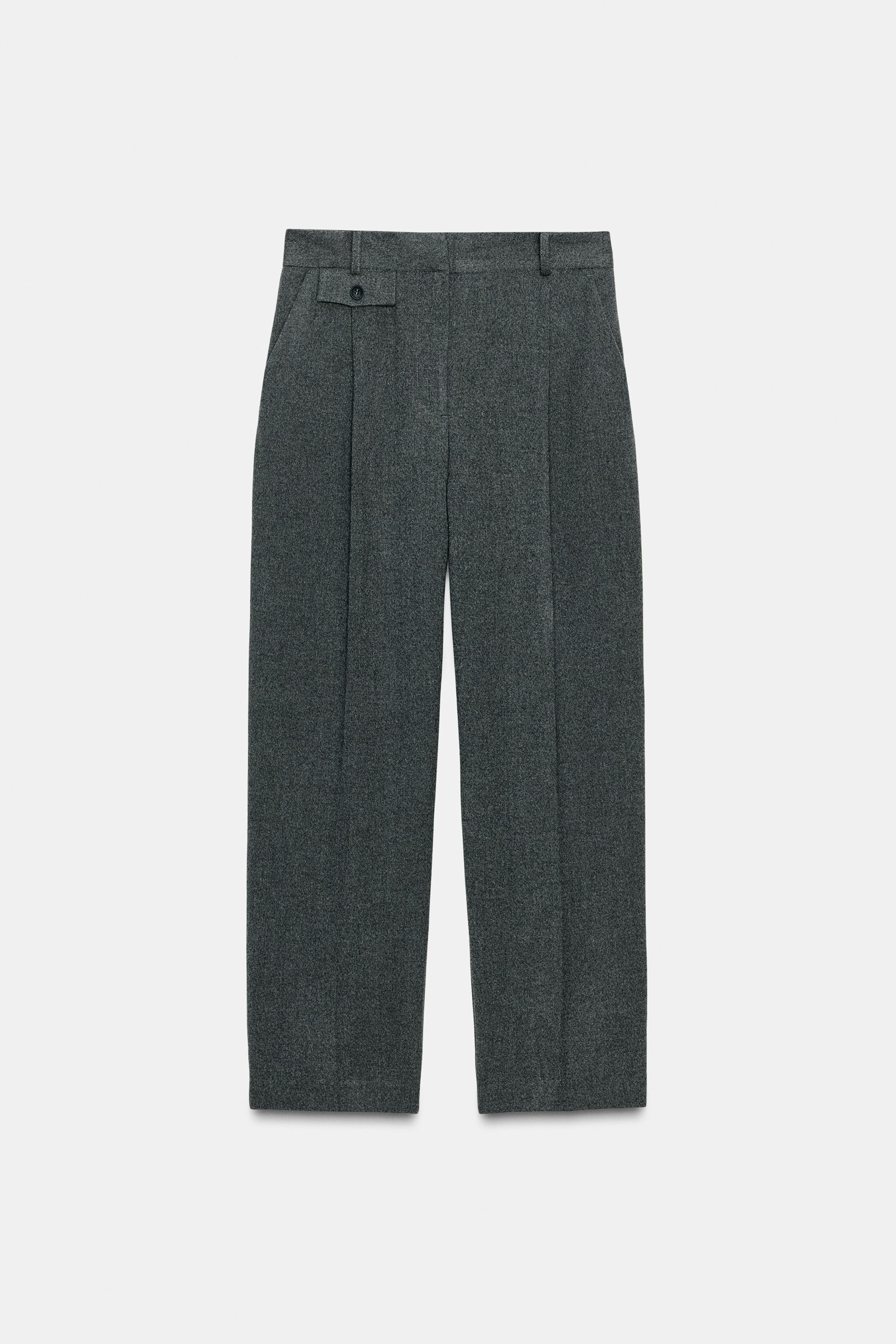 PLEATED STRAIGHT LEG PANTS | Zara US
