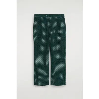 Geometric-Print Cropped Flared Pants | Nordstrom