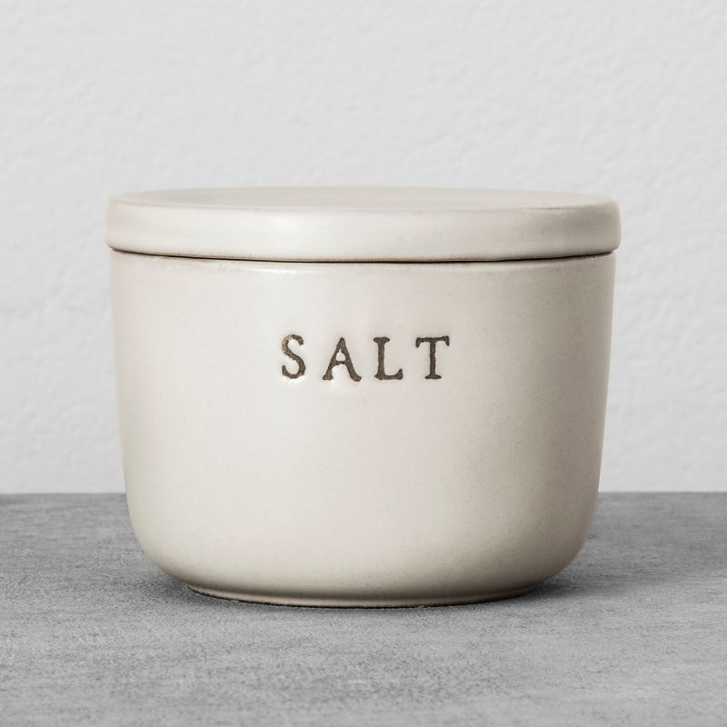 Stoneware Salt Cellar Matte Cream - Hearth & Hand™ with Magnolia | Target