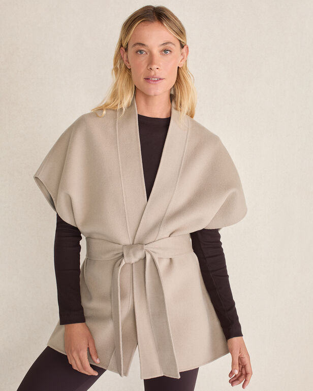 Wool Blend Tie-Front Vest | Haven Well Within