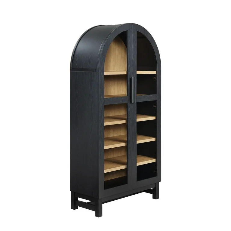Better Homes & Gardens Juliet Arch Cabinet, Black Finish | Walmart (US)