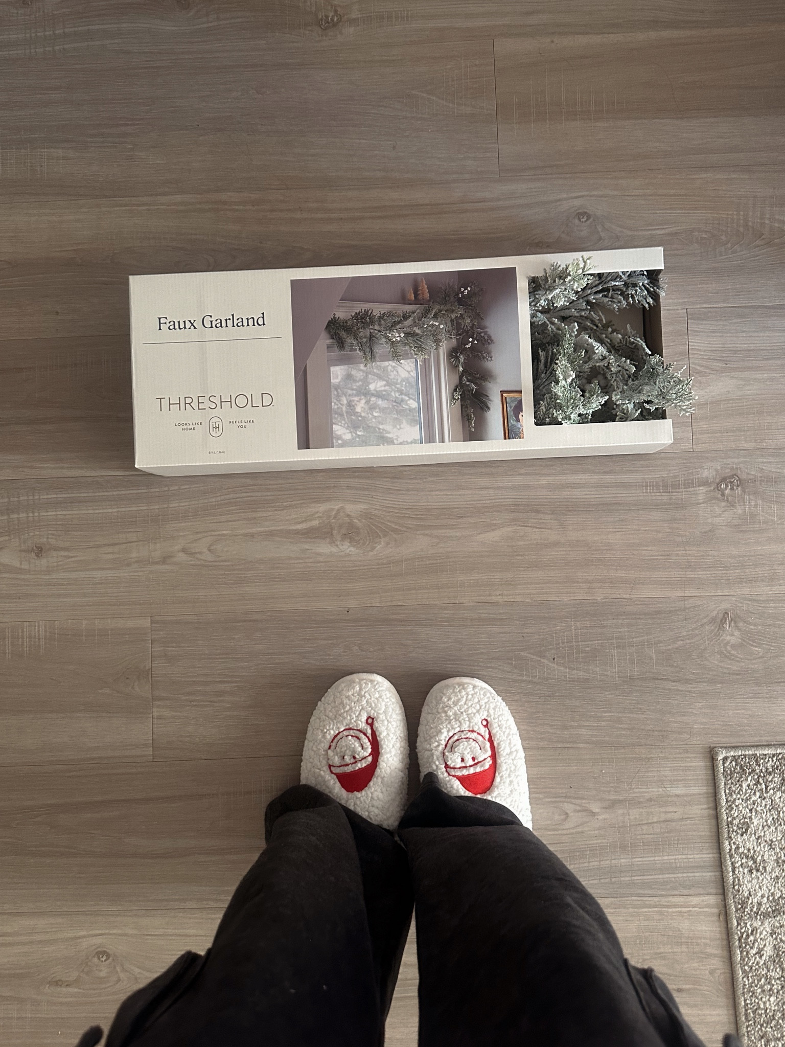 Target Christmas decor! Wearing the cutest new snowman slippers & can’t wait to put up this beautiful garland!! 

Target • Target home • Threshold • Target Christmas • apartment decorating • apartment decor 

#LTKSeasonal #LTKHoliday #LTKhome