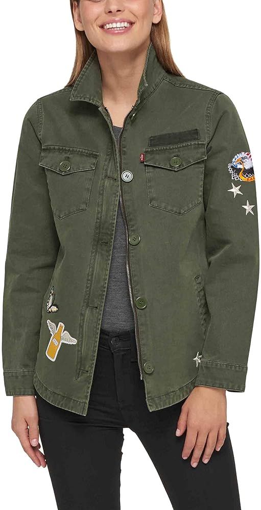 Levi's Two-Pocket Shirt Jacket with Patches | Amazon (US)