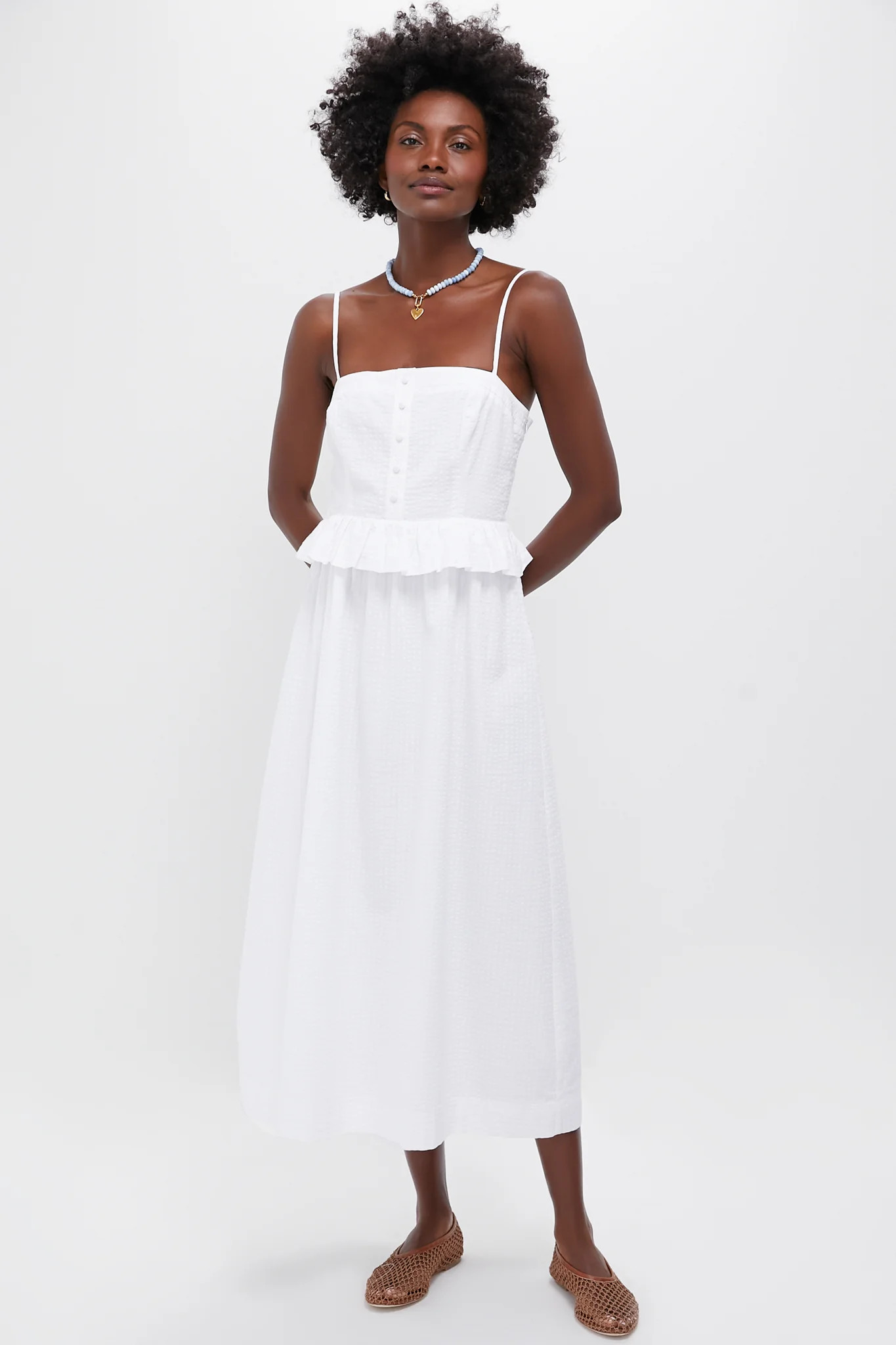 White Shadow Seersucker Stripe Maddy Dress | Tuckernuck (US)