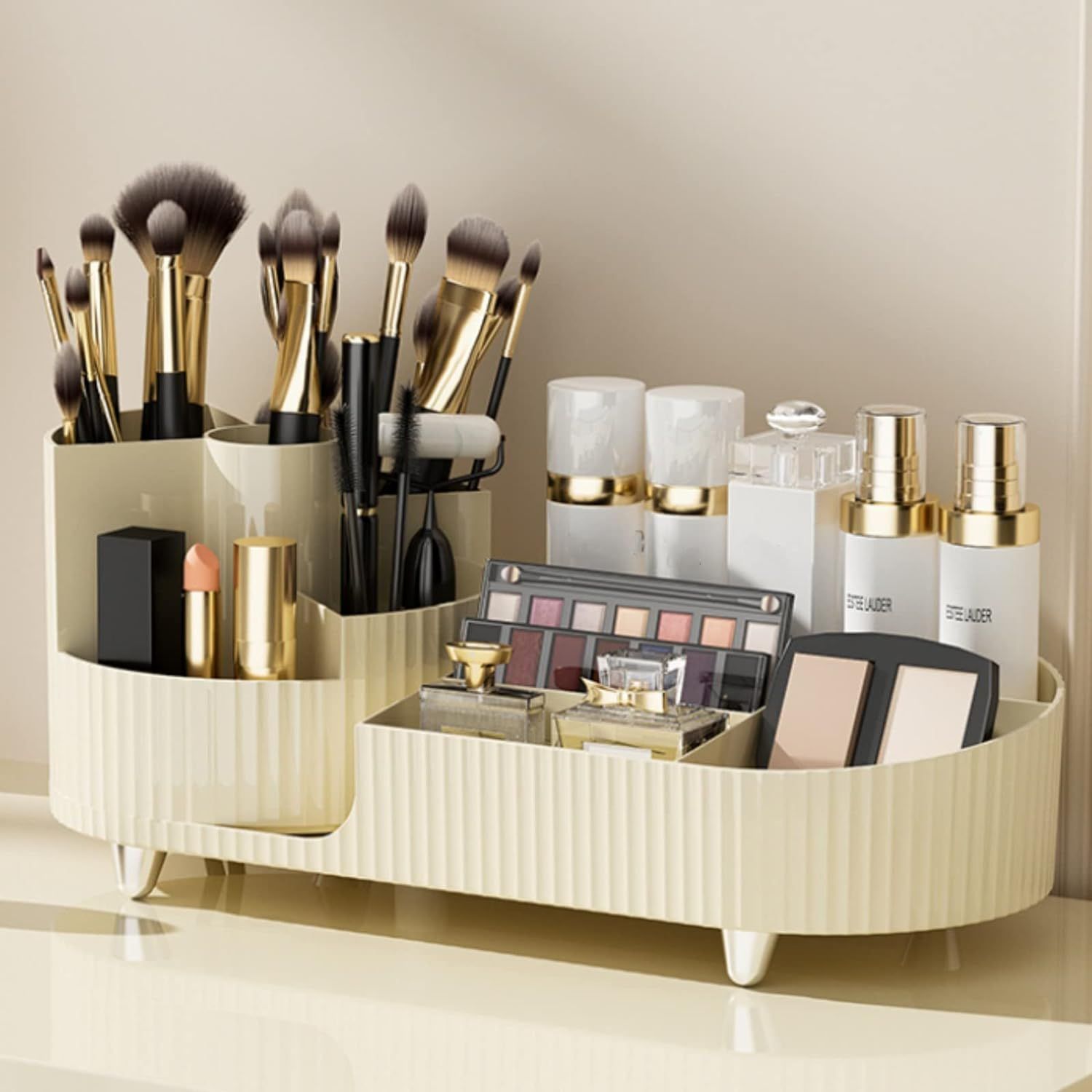 Rotating Makeup Organizer,Large Capacity Cosmetic Display Case,Easy to Hold All of Your Makeup Pr... | Amazon (US)