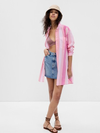 100% Organic Cotton Weekend Tunic Shirt | Gap (US)