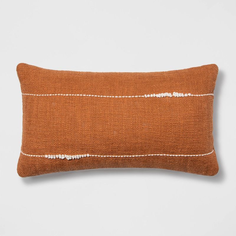 Embroidered Thin Line Lumbar Throw Pillow - Project 62™ | Target