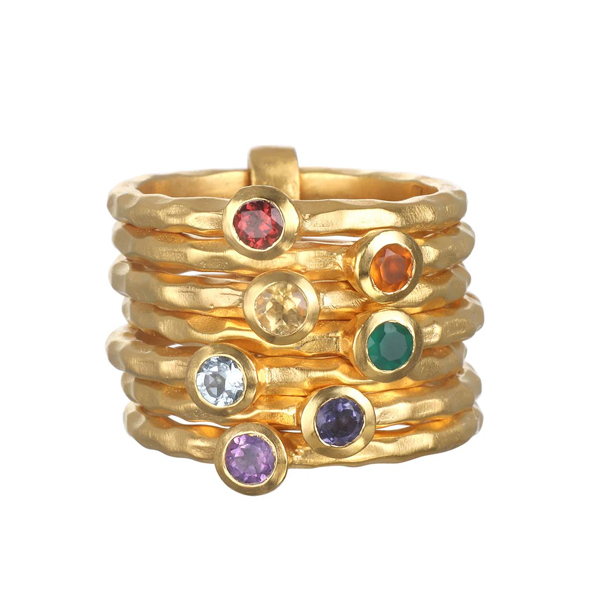 Ebb and Flow Chakra Stacked Statement Ring | Satya Jewelry