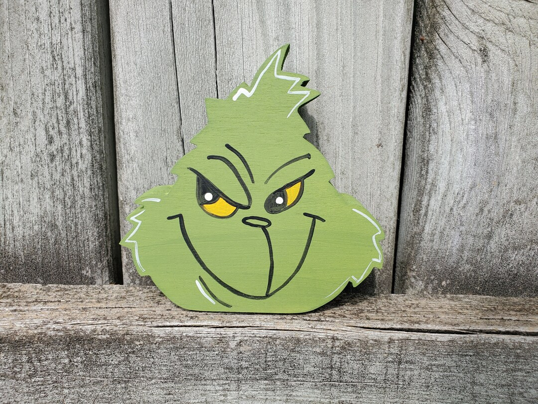 Grinch Christmas, Wood Grinch, Grinch Decor, Merry Grinchmas Decor, Tiered Tray Decor, Christmas ... | Etsy (US)