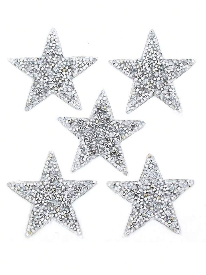 2pcs Rhinestone Star Shaped Iron-on Patch | SHEIN