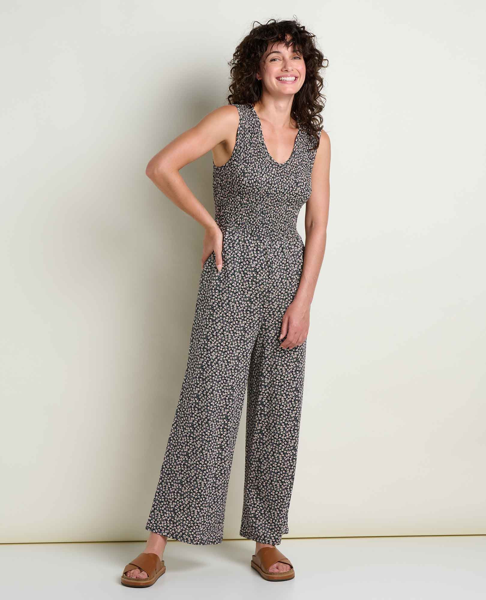 Gemina Tank Jumpsuit | Smocked Bodice Wide-Leg Women's Jumpsuit | Toad&Co