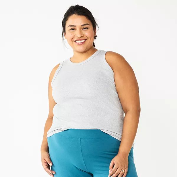 Plus Size Sonoma Goods For Life® High Neck Layering Tank | Kohl's