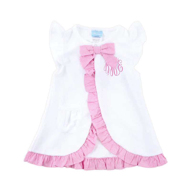 Pink Check Swim Cover Up | Classic Whimsy