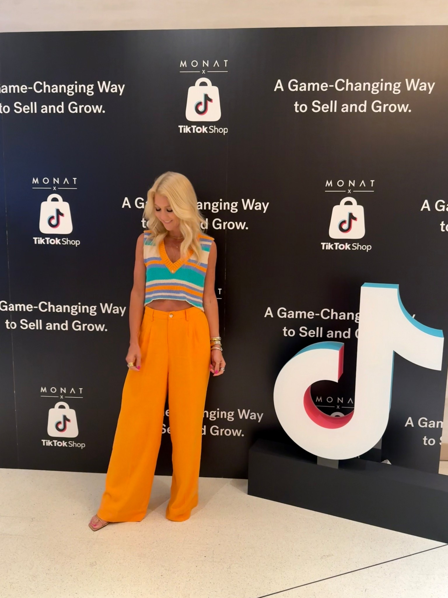 Summer outfits orange two piece set vest and pants sweater set (use code new25 for 25% off pants)

#LTKSpringSale #LTKWorkwear #LTKOver40