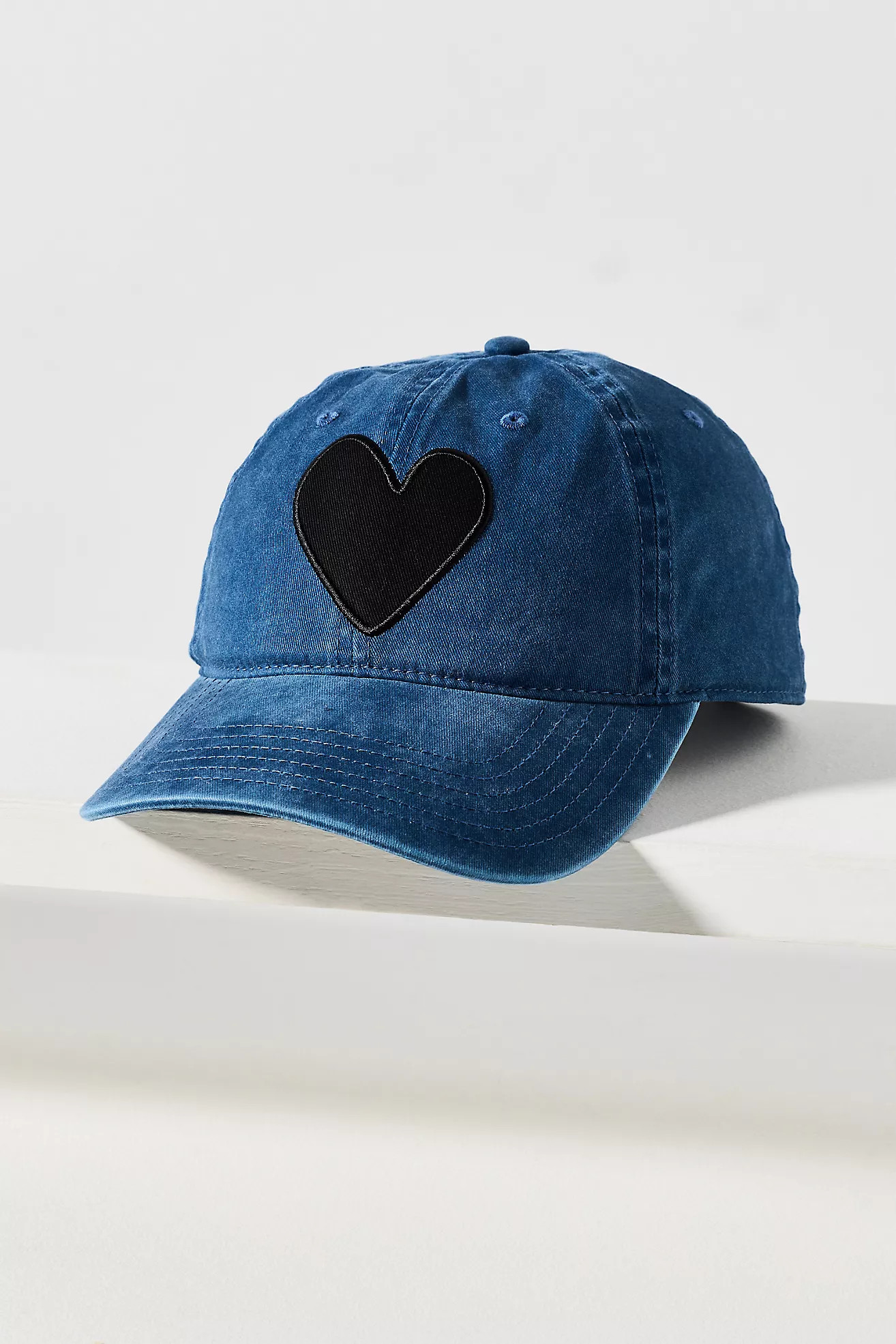 Kerri Rosenthal Denim Heart Baseball Cap | Anthropologie (US)