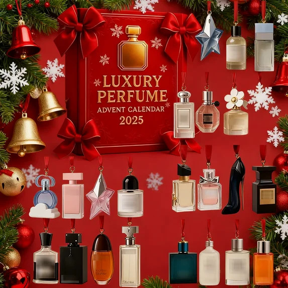Luxury Perfume Advent Calendar, 24-Day 2D Acrylic Christmas Advent Calendar, Perfume Display Gift... | Walmart (US)