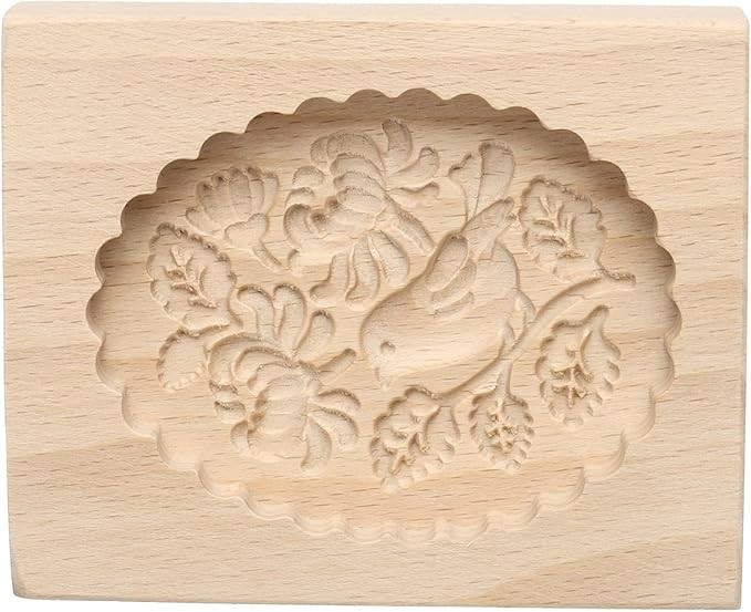 HARFINGTON Wooden Bird Cookie Mould 3.94" x 3.15" Biscuit Mould Baking Tool | Amazon (US)