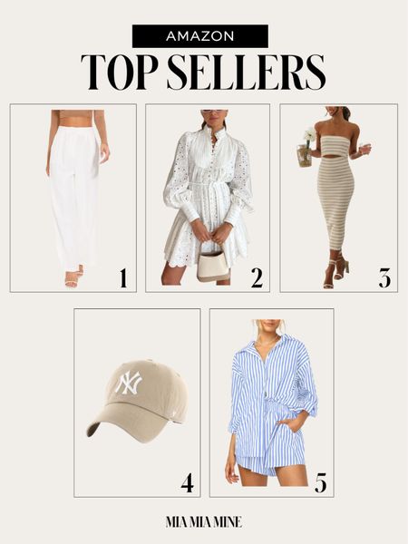 Amazon best sellers on #miamiamine
Amazon white wide leg pants
Amazon white dress
Amazon stripe tube dress
Ny Yankees cap
Amazon stripe set 

#LTKfindsunder100 #LTKfindsunder50
