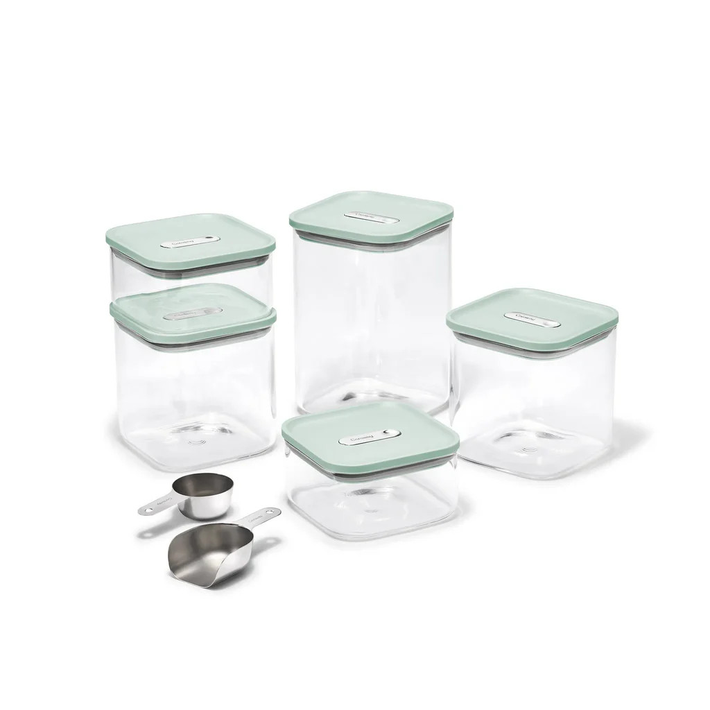 Caraway Airtight Glass Food Storage Container Set - Mist | REBEL (formerly Rebelstork)
