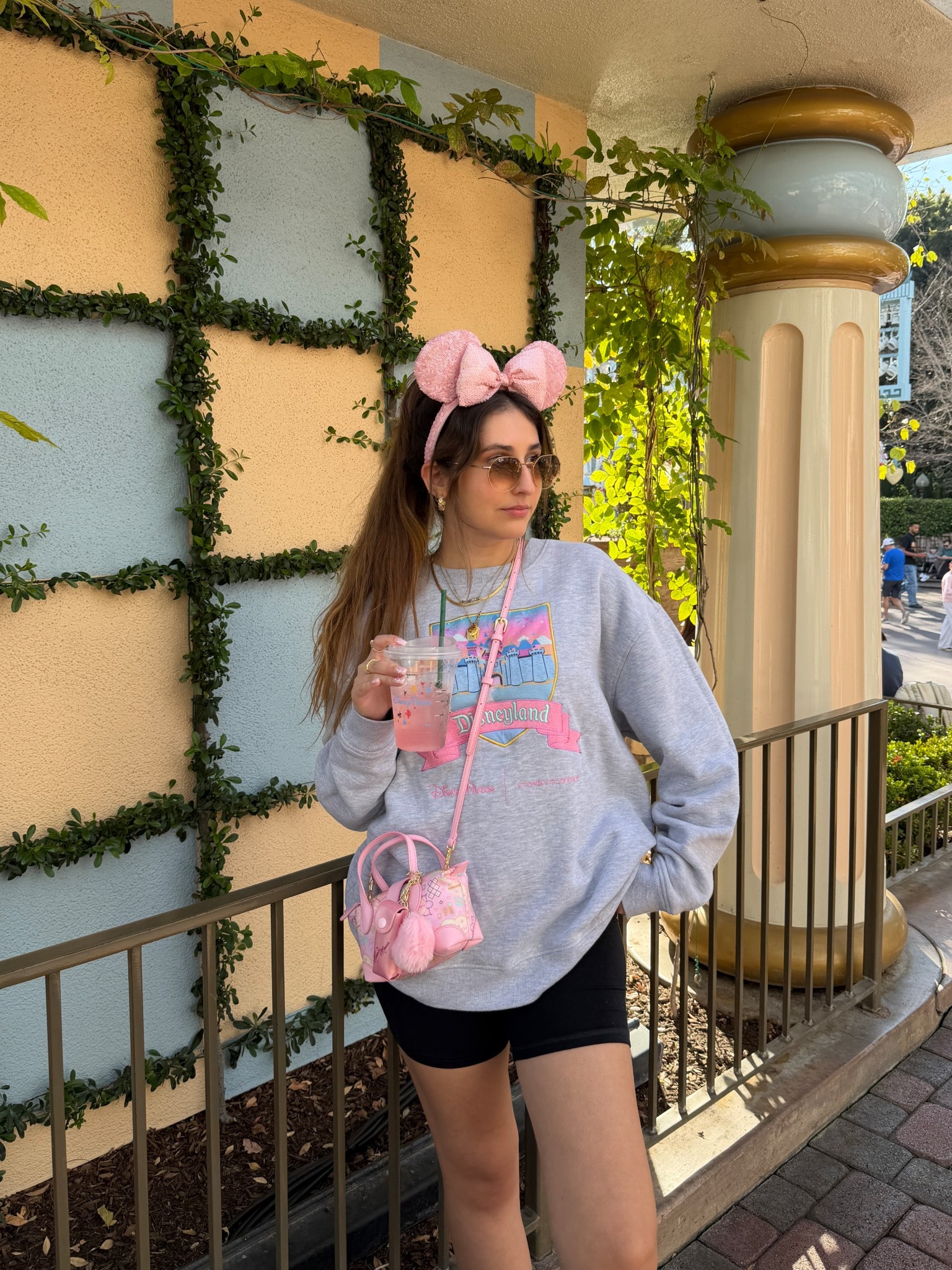 Disneyland ootd ✨

Crewneck: Stoney Clover Lane/Disneyland/Disney Store
Bike shorts: Set Active 
Purse: Stoney Clover Lane/Disneyland/Disney Store
Sunglasses: RayBans
Ears: Disneyland (linked on eBay) 

Ig: @jkyinthesky

#ootd #dailystyle #aestheticstyle #aesthetic #styleinspo #casualstyle #trendy #trendystyle #trendingstyle #disney #disneyland #disneystyle #disneyootd #disneyoutfit #disneyoutfits #disneygirl #stoneyclover #stoneycloverlane #itsasmallworld #disneystore 

#LTKootd #LTKgrwm #LTKActive