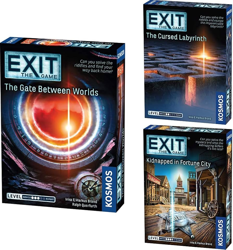 EXIT: The Game 3-Pack Escape Room Bundle | Season 5A |Gate Between Worlds, Cursed Labyrinth, Kidn... | Amazon (US)