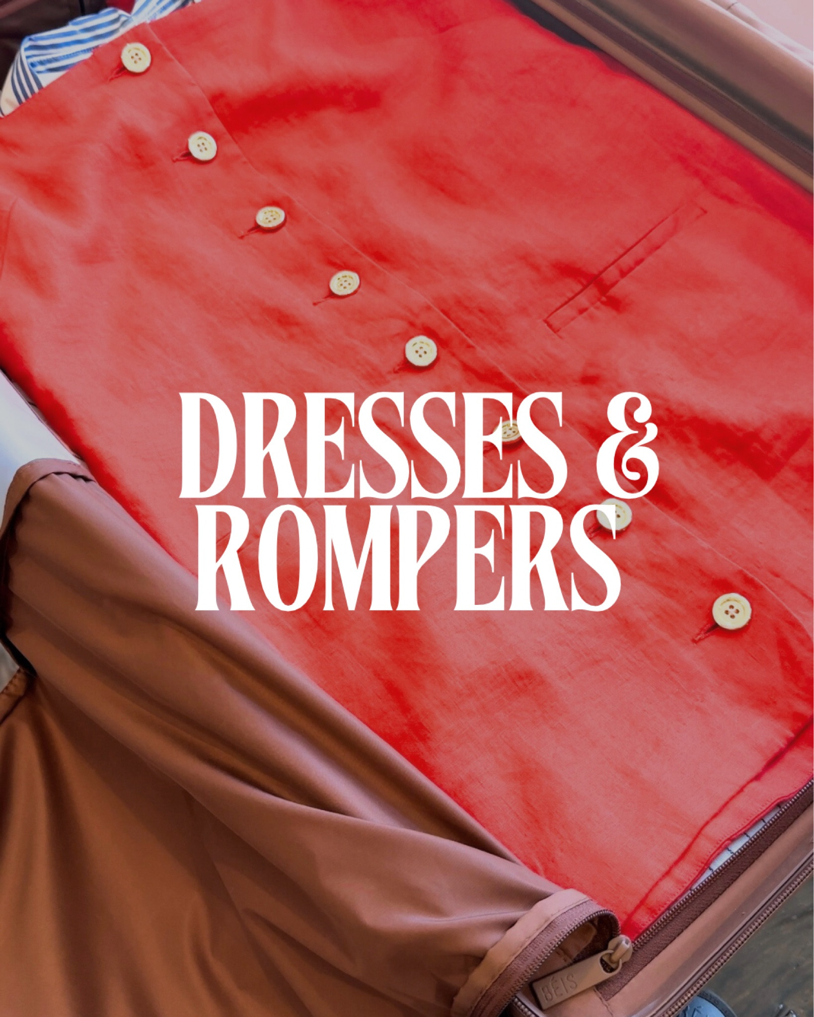 Dresses and rompers I packed for the beach