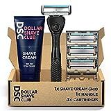 Dollar Shave Club | 4-Blade Razor Set | Diamond Grip Club Razor Handle, 4-Blade Club Razor Cartridge | Amazon (US)