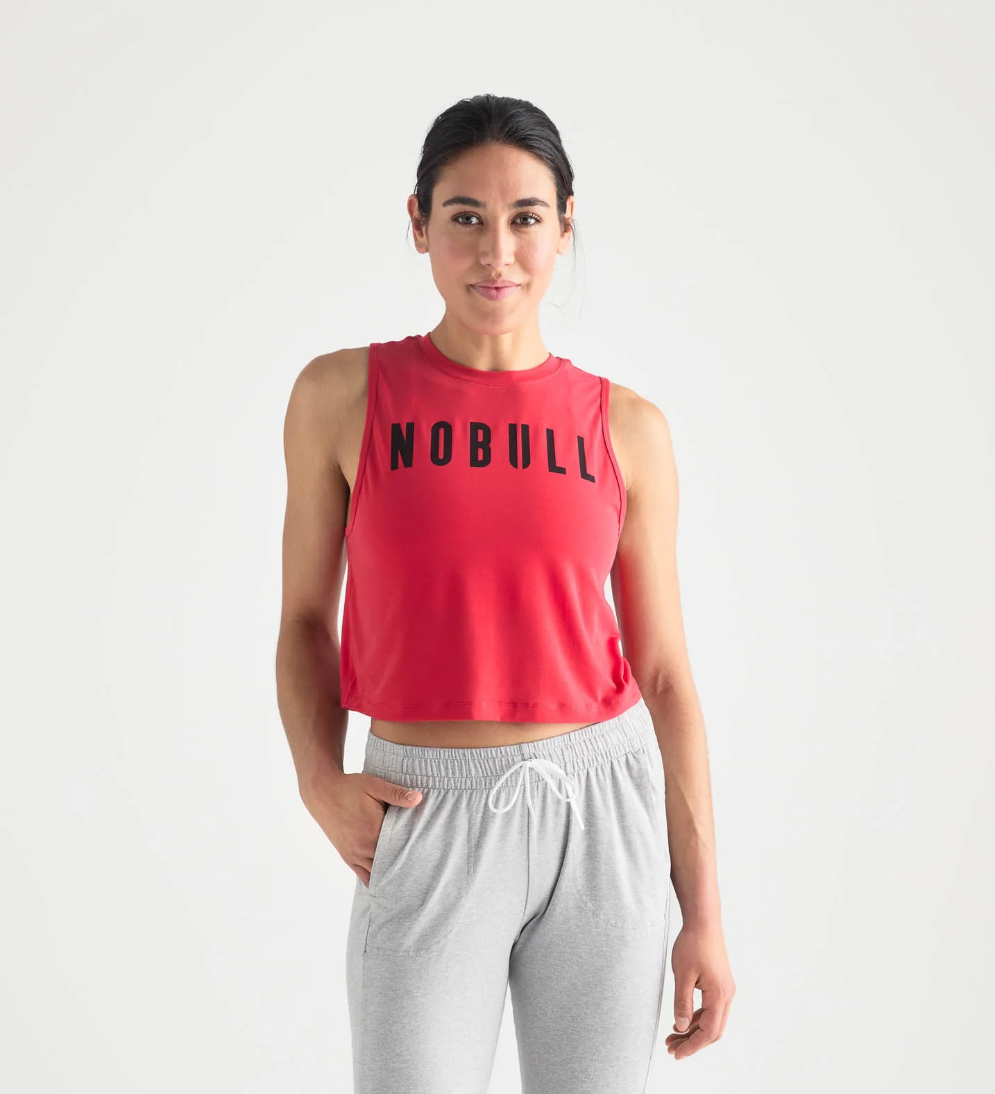 WOMEN'S NOBULL MUSCLE TANK | TRUE RED | NOBULL | NOBULL