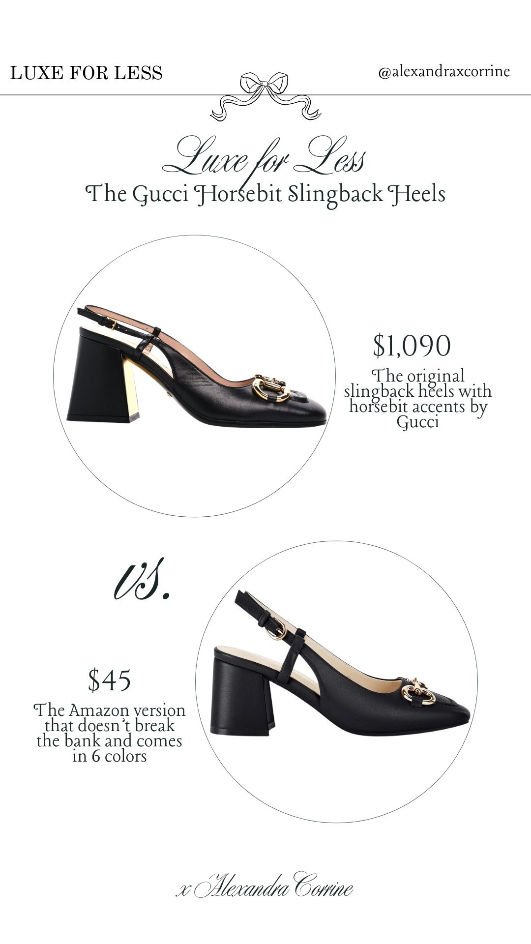 Luxury for less: Amazon heels that give Gucci vibes 🖤

Heels, horsebit, slingback, kitten heels, dupe, Amazon accessories, luxe for less, look for less, bougie on a budget, designer dupe

#LTKShoeCrush #LTKSaleAlert