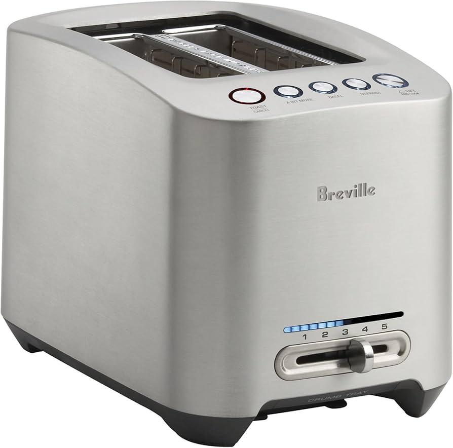 Breville BTA820XL Die-Cast 2-Slice Smart Toaster, Brushed Stainless Steel | Amazon (US)