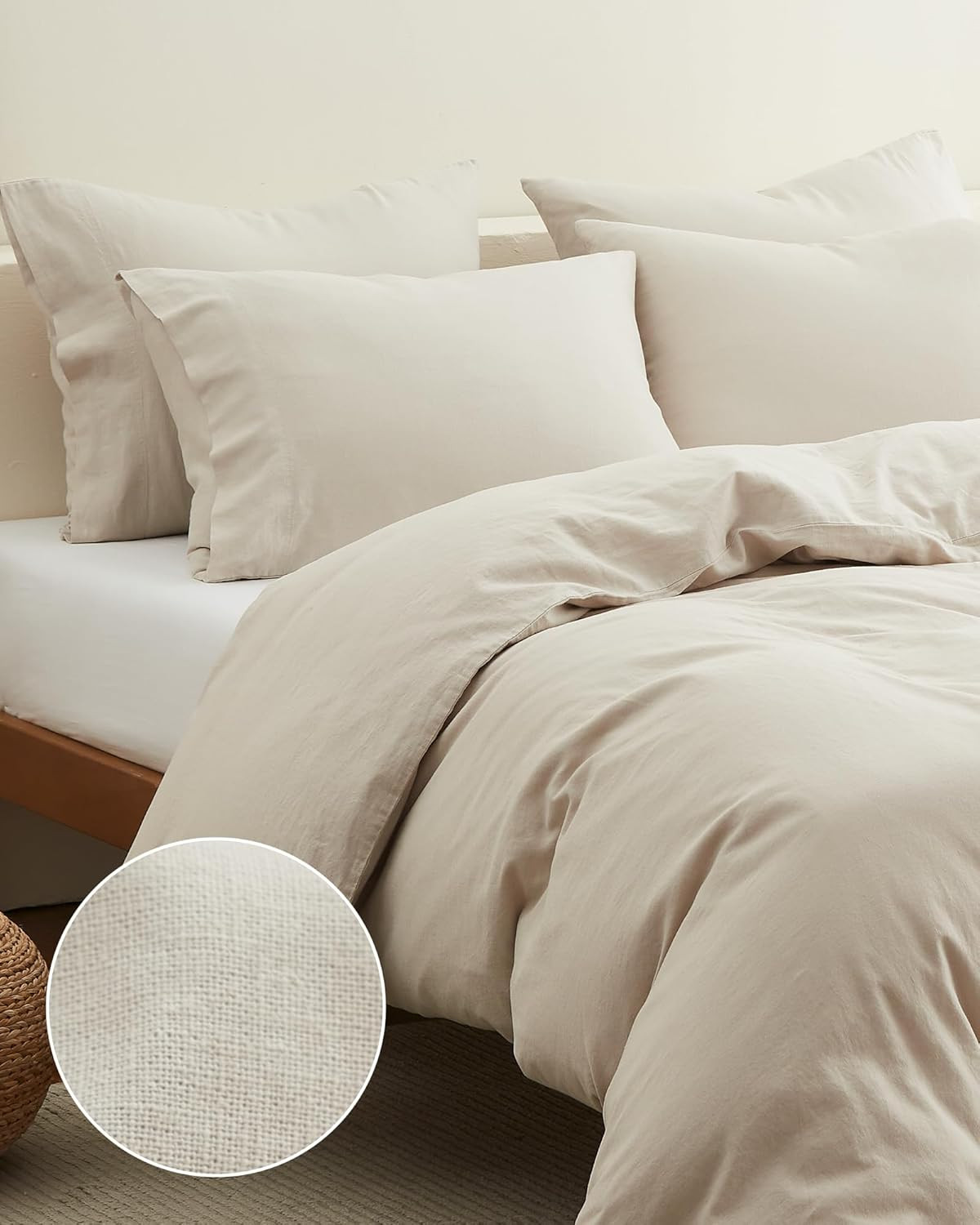 DREAMCARE Linen Duvet Cover Linen Comforter, Linen Duvet, Linen Bedding Duvet Cover, Duvet Cover ... | Amazon (US)