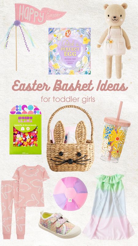 Easter basket ideas for toddler girls 🐰🐣🩷 

Pennant is from Hobby Lobby, play silks are from Sarah’s Silks 

#LTKbaby #LTKSeasonal #LTKkids