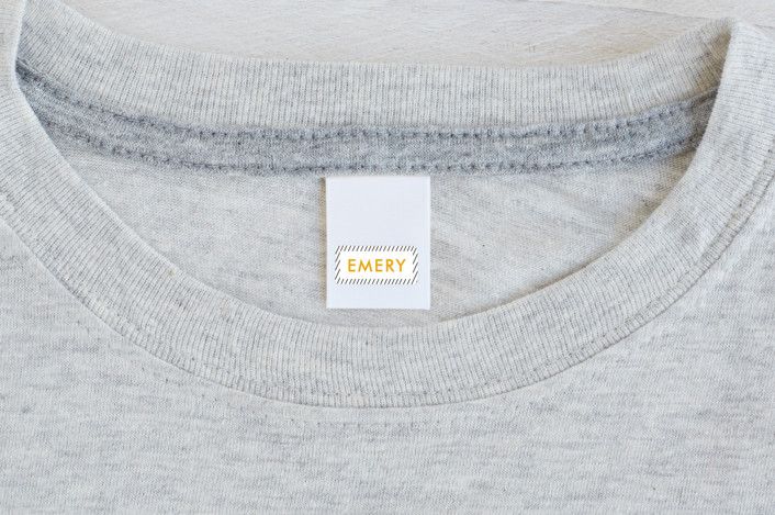 "Out Of Line" - Customizable Custom Name Labels in Yellow by Chelsey Scott. | Minted