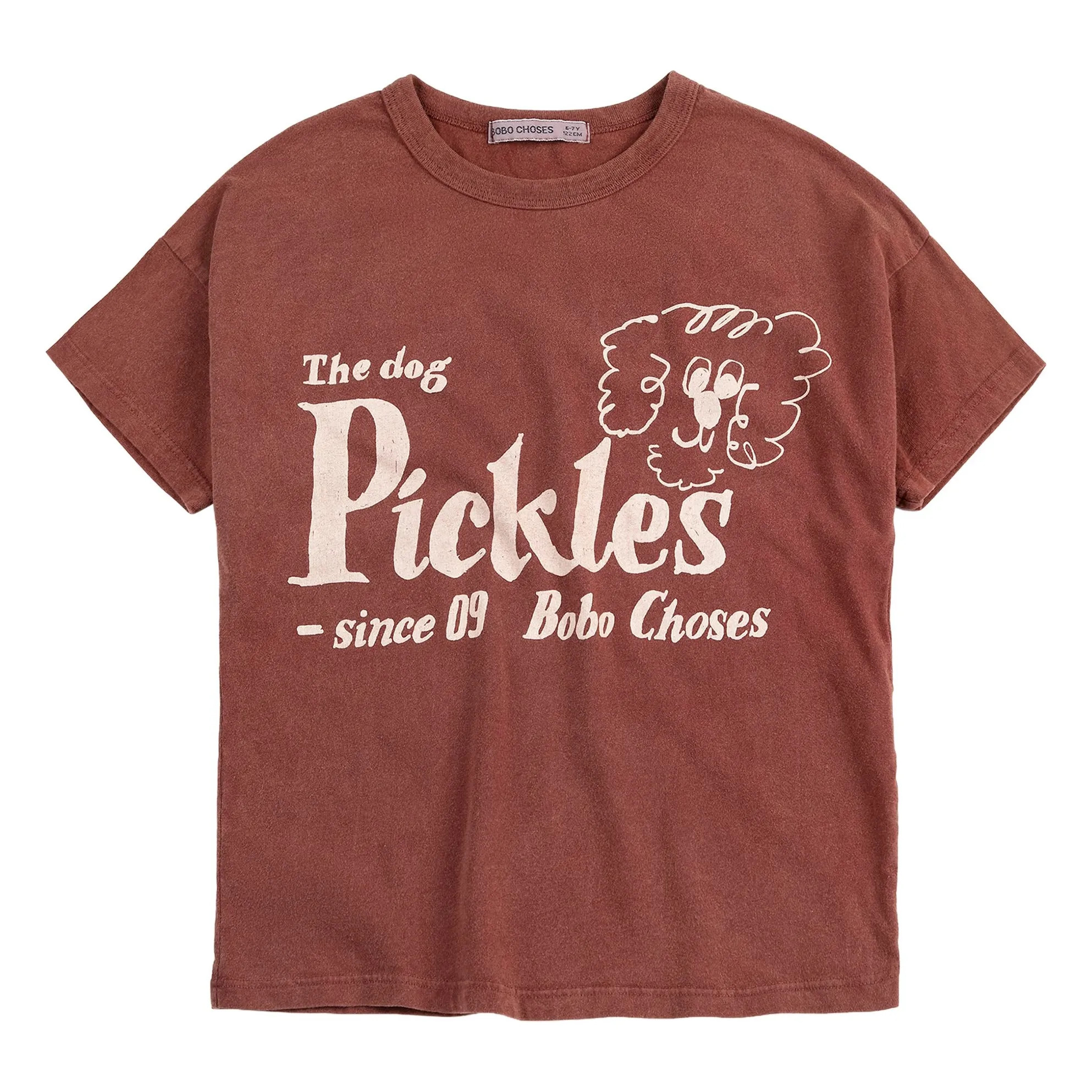 The Dog Pickles Organic cotton T-shirt | Brown | Smallable
