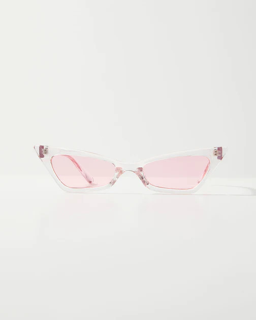 Zazie Cat Eye Sunglasses - Clear/Pink | VICI
