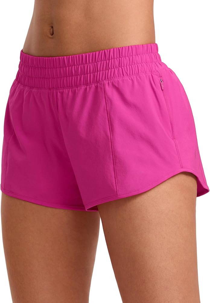 CRZ YOGA Low Waisted Running Shorts for Women 2.5" - Mesh Liner Quick Dry for Workout Sport Athle... | Amazon (US)
