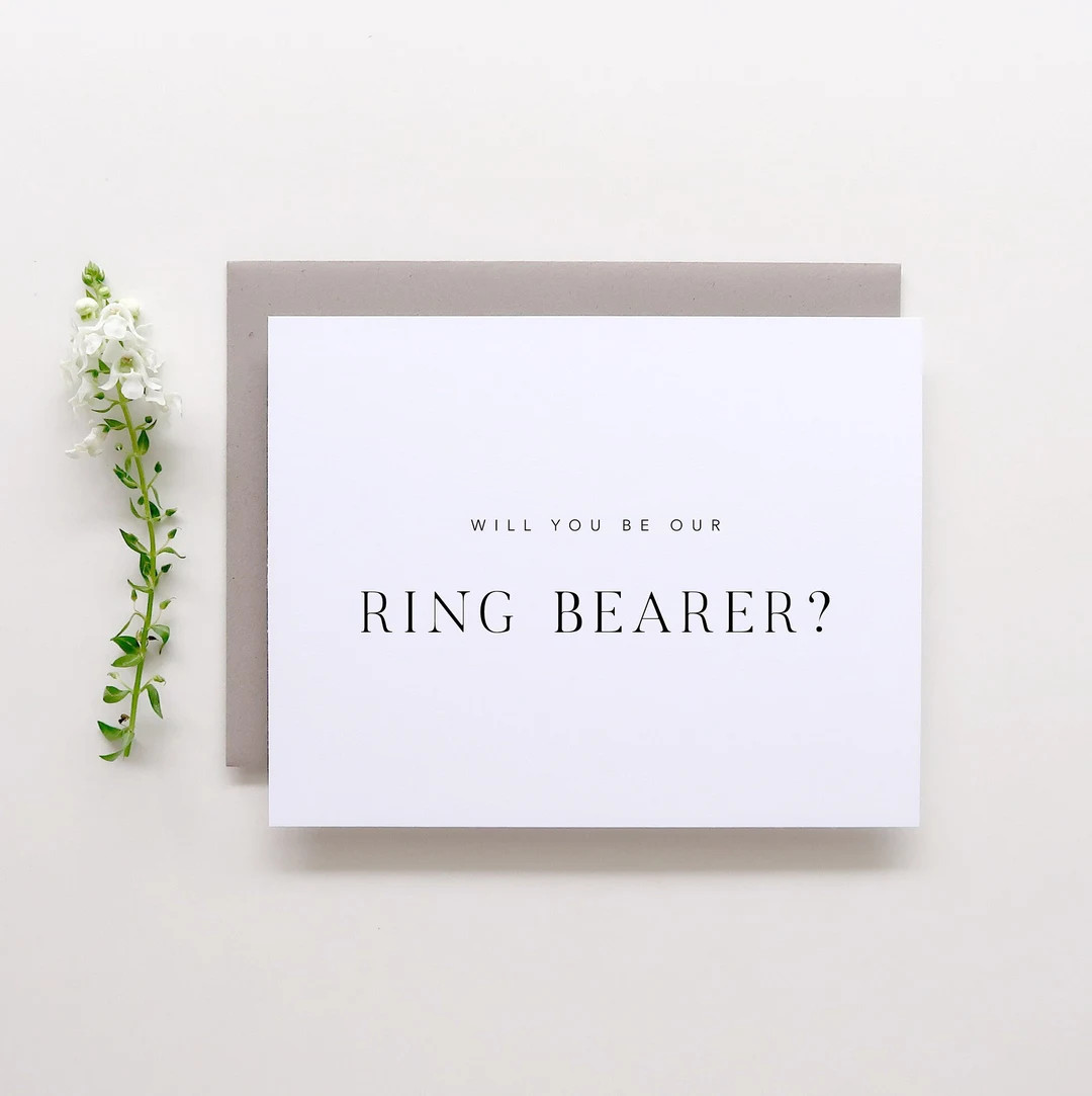 Will You Be Our Ring Bearer Card. Ring Bearer Proposal Card. Proposal Card. Ring Bearer Card. Wed... | Etsy (US)