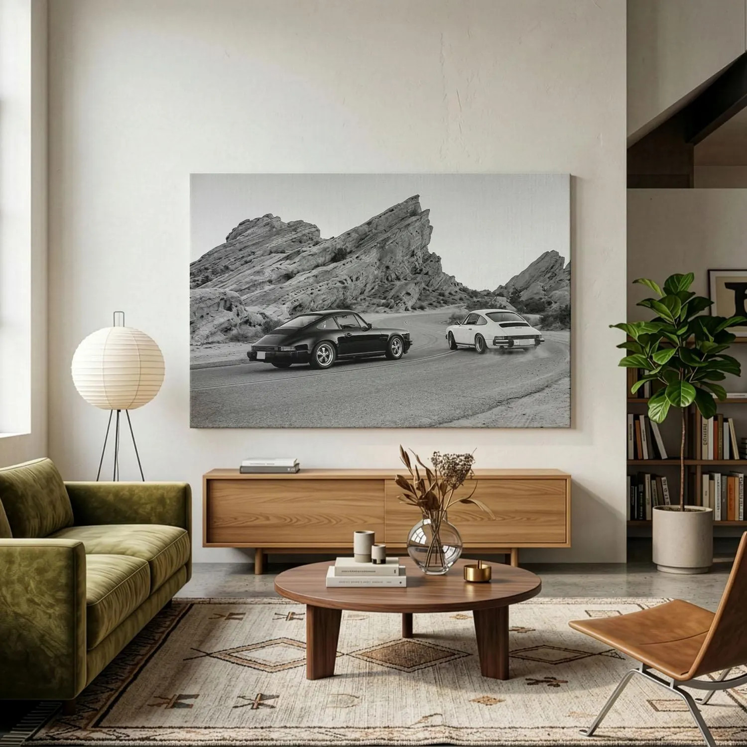 Vintage Car Wall Art, Retro Canvas Print, Black And White Sports Car Decor, Automotive Photography, Garage Decor, Retro Racing Poster | Etsy (Global)