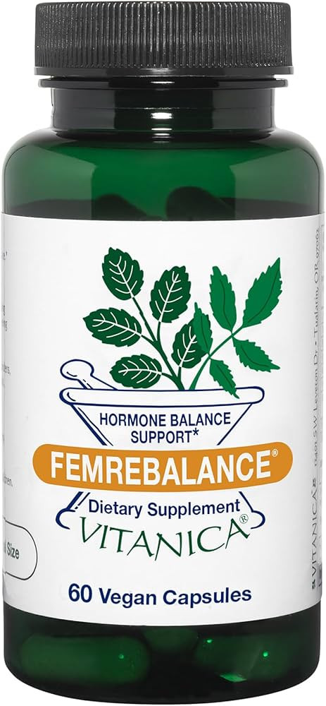 Vitanica FemRebalance, Hormone Balance Support for Women, Vegan, 60 Capsules | Amazon (US)