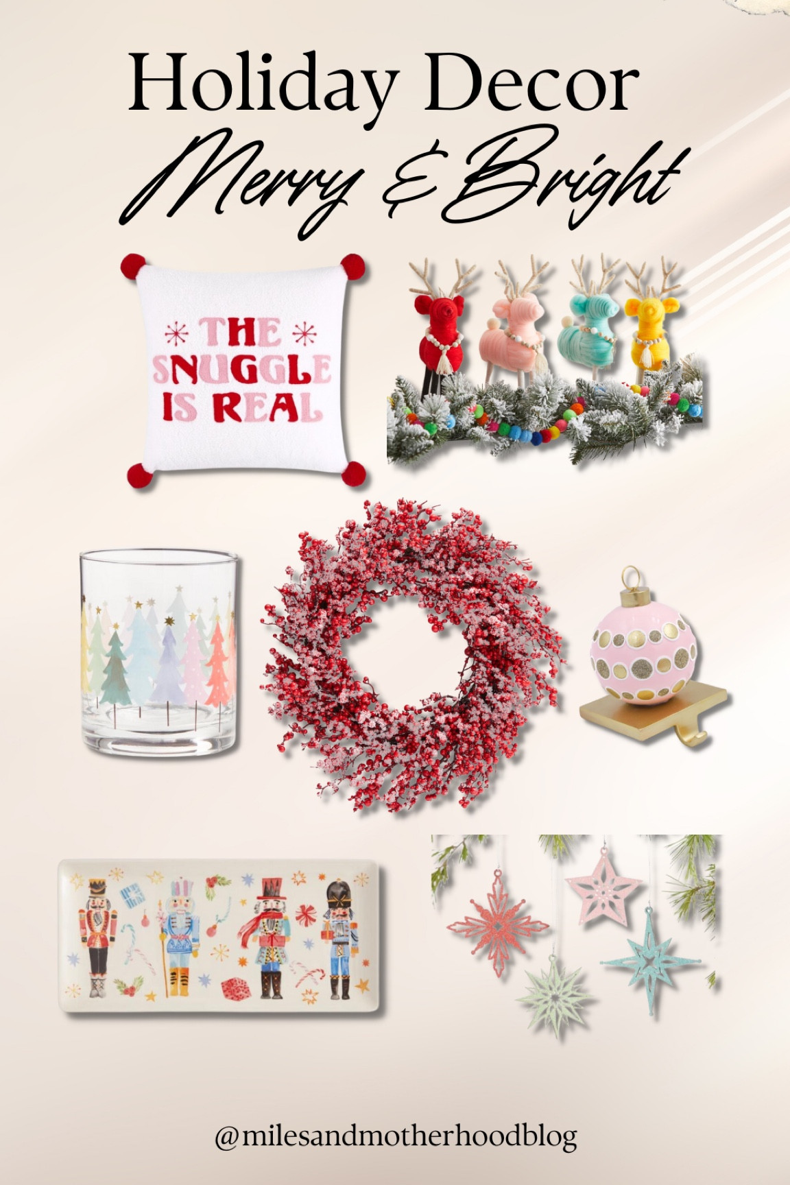 Merry & Bright Holiday Decor! Pinks, red, and fun bright Christmas decor! 

#LTKhome #LTKSeasonal #LTKHoliday