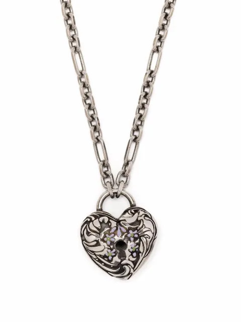 heart-lock pendant necklace | Farfetch (US)