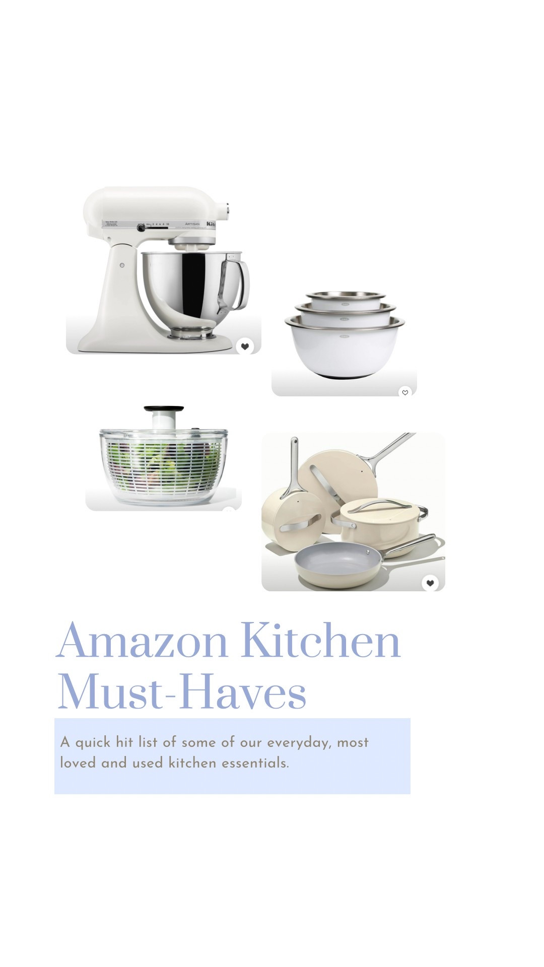 Amazon kitchen essentials we can’t live without. 

#LTKFindsUnder50 #LTKFamily #LTKHome