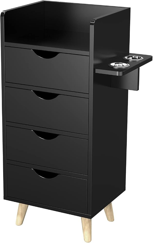 OmySalon 4 -Layer Salon Storage Cabinet,Beauty Barber Salon Styling Station Organizer Equipment,H... | Amazon (US)