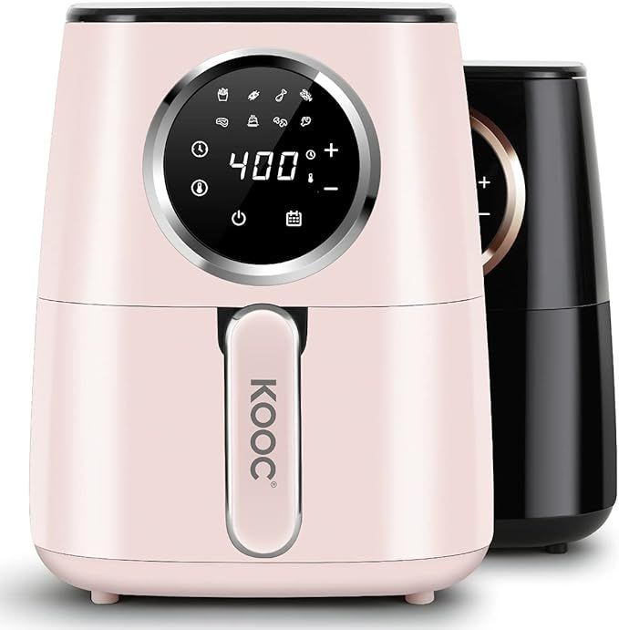 [NEW LAUNCH] KOOC Large Air Fryer, 4.5-Quart Electric Hot Oven Cooker, Exclusive Recipes, LED Tou... | Amazon (US)